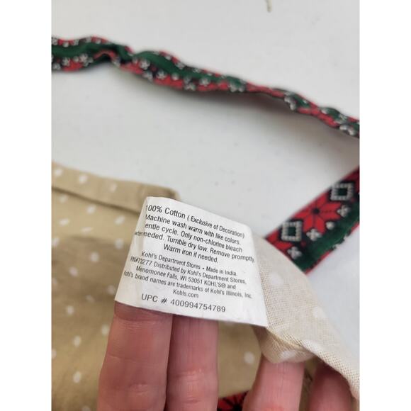 St. Nicholas Square Apron Snowman Holiday Yuletide Warm Wishes Grannycore Family - Picture 9 of 9